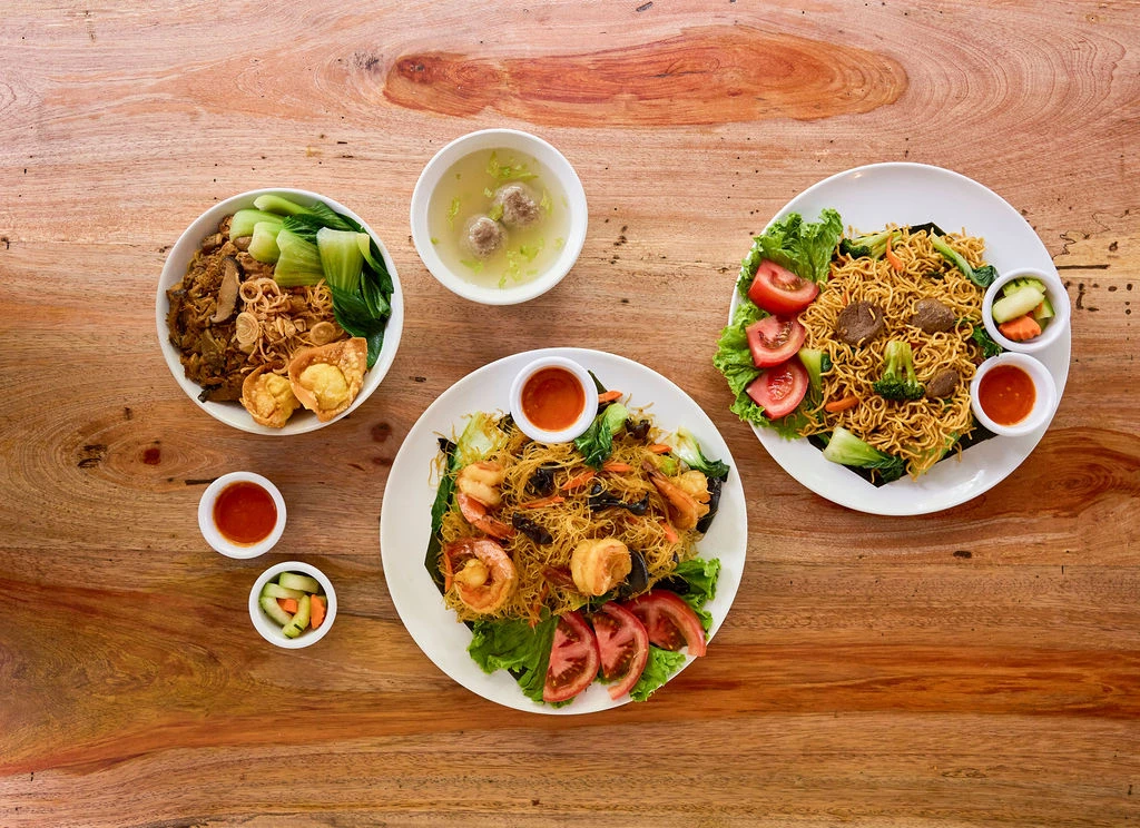 Indonesian food on table