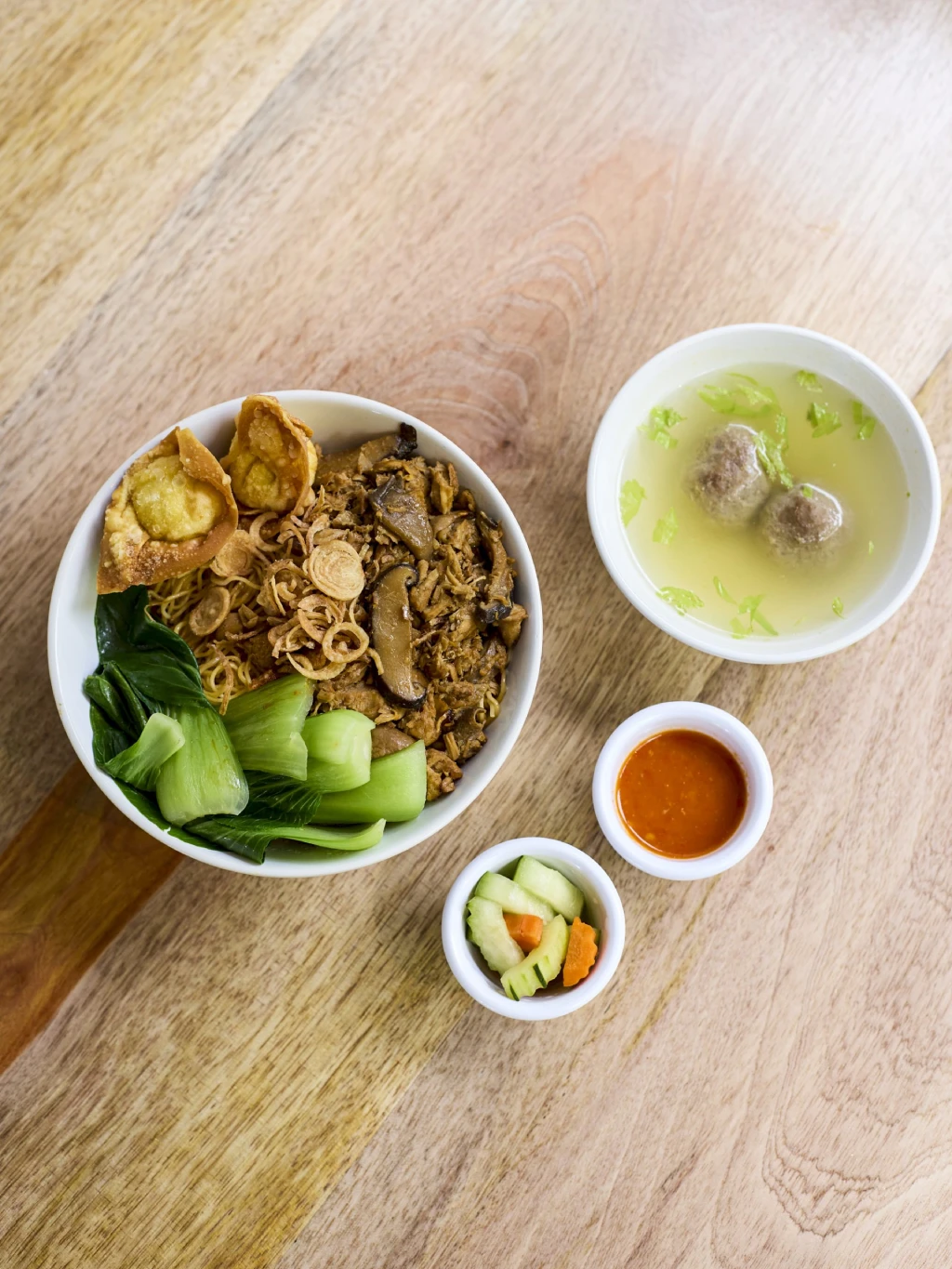 Indonesian food on table