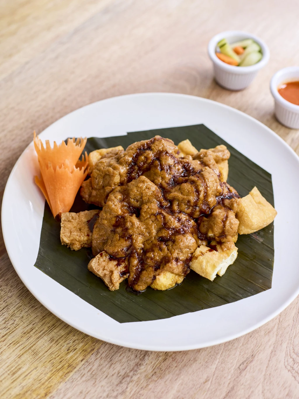 Indonesian food on table